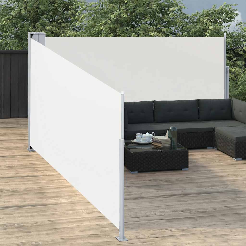 Uvlačiva bočna tenda 170 x 1000 cm krem