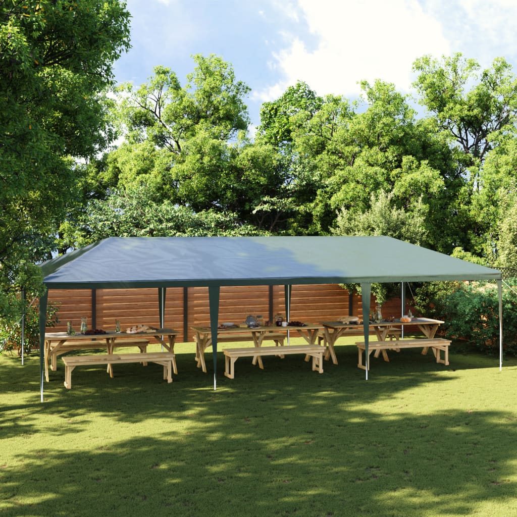 Profesionalni šator za zabave 4 x 9 m zeleni 90 g/m²