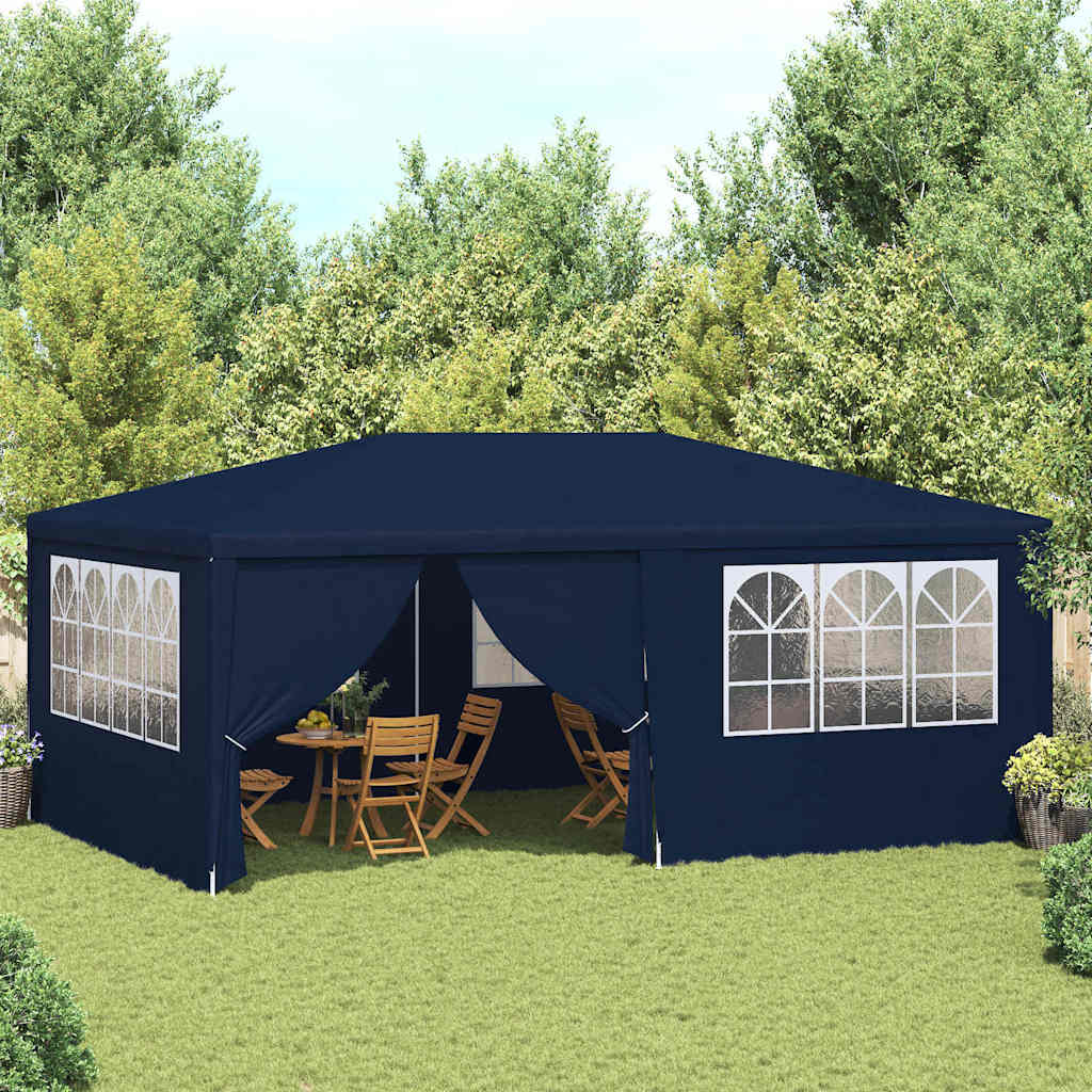 Profesionalni šator za zabave 4 x 6 m plavi 90 g/m²