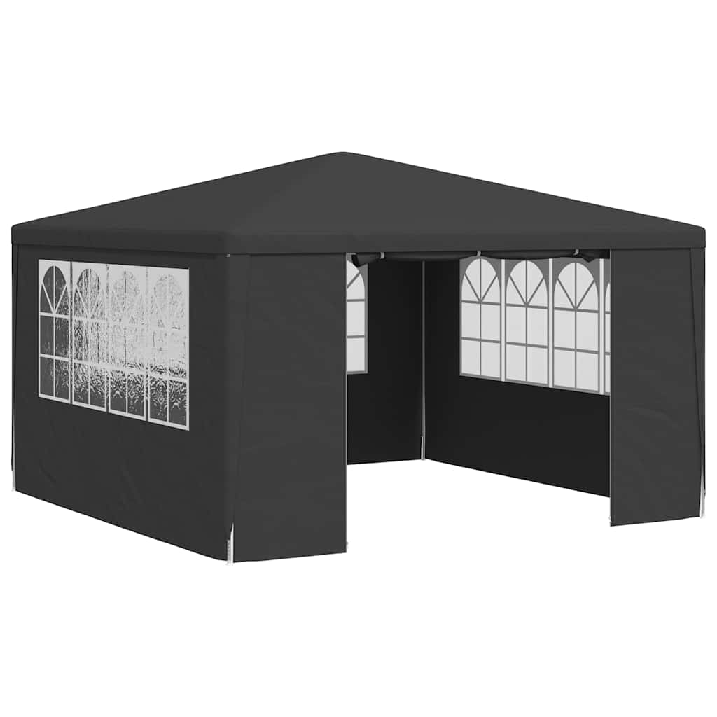 Profesionalni šator za zabave 4 x 4 m antracit 90 g/m²