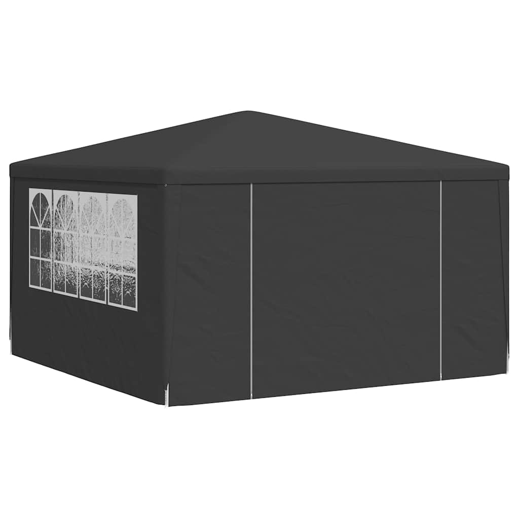 Profesionalni šator za zabave 4 x 4 m antracit 90 g/m²