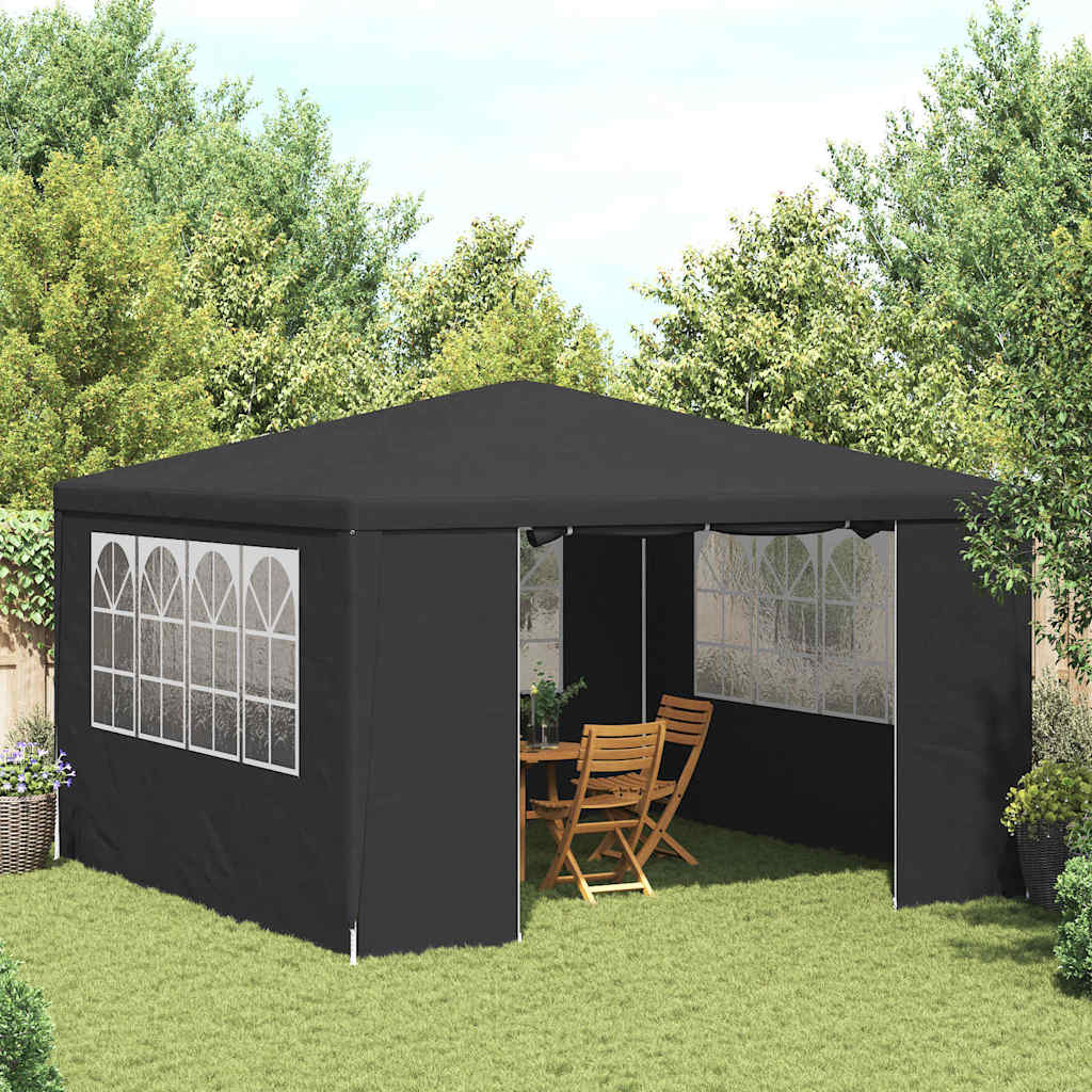 Profesionalni šator za zabave 4 x 4 m antracit 90 g/m²