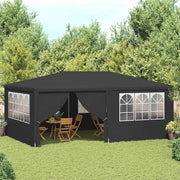Profesionalni šator za zabave 4 x 6 m antracit 90 g/m²