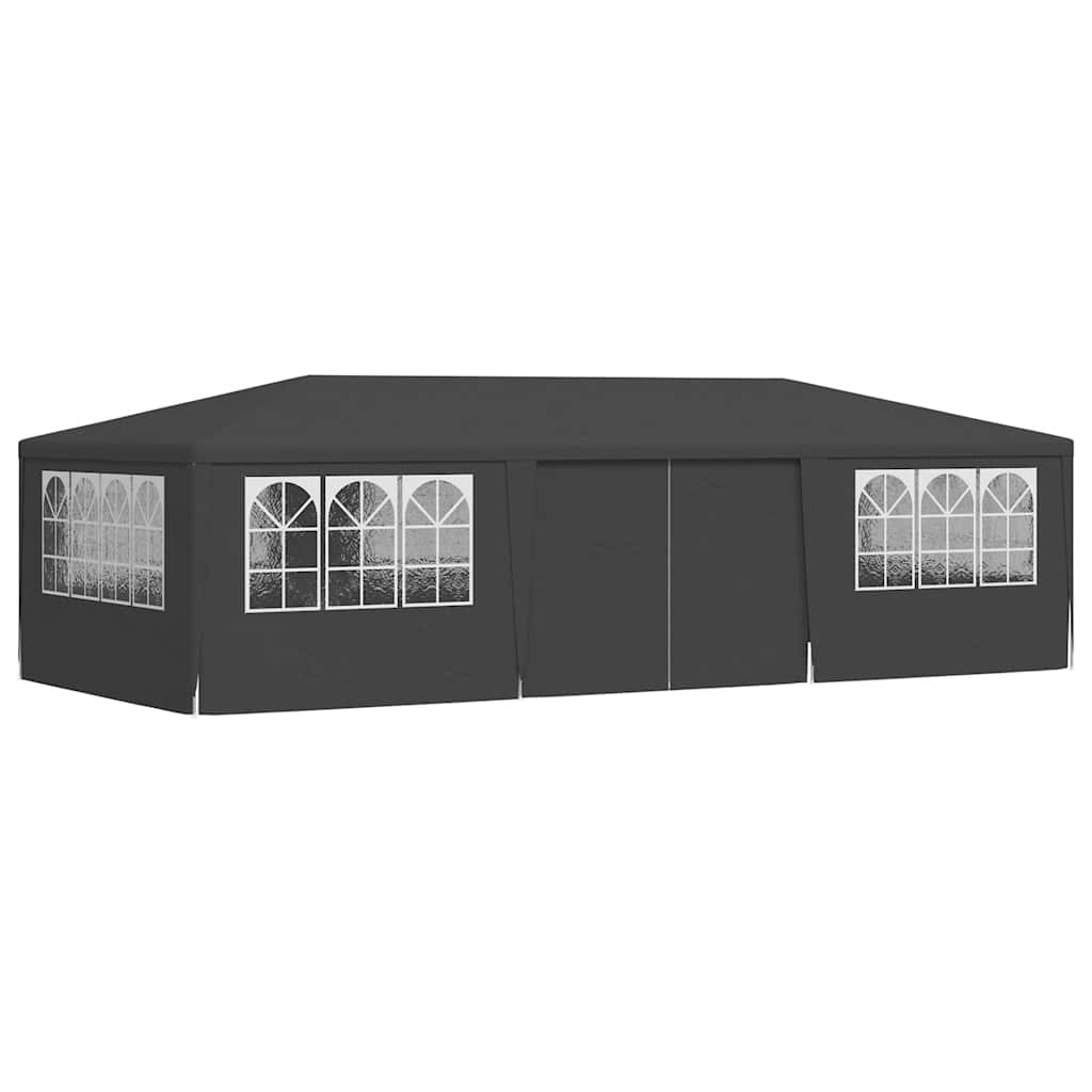 Profesionalni šator za zabave 4 x 9 m antracit 90 g/m²