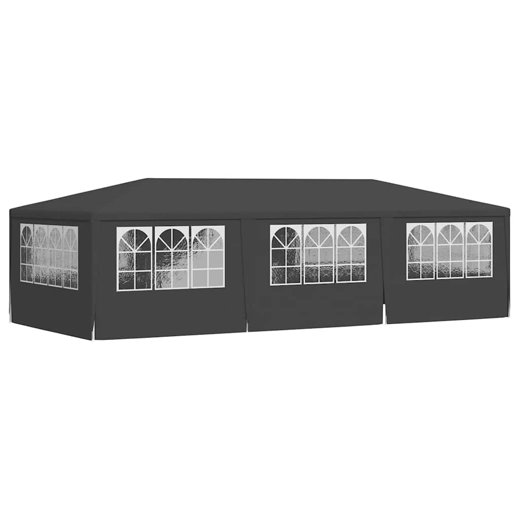 Profesionalni šator za zabave 4 x 9 m antracit 90 g/m²