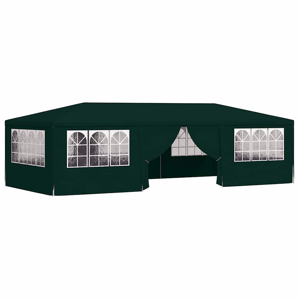 Profesionalni šator za zabave 4 x 9 m zeleni 90 g/m²