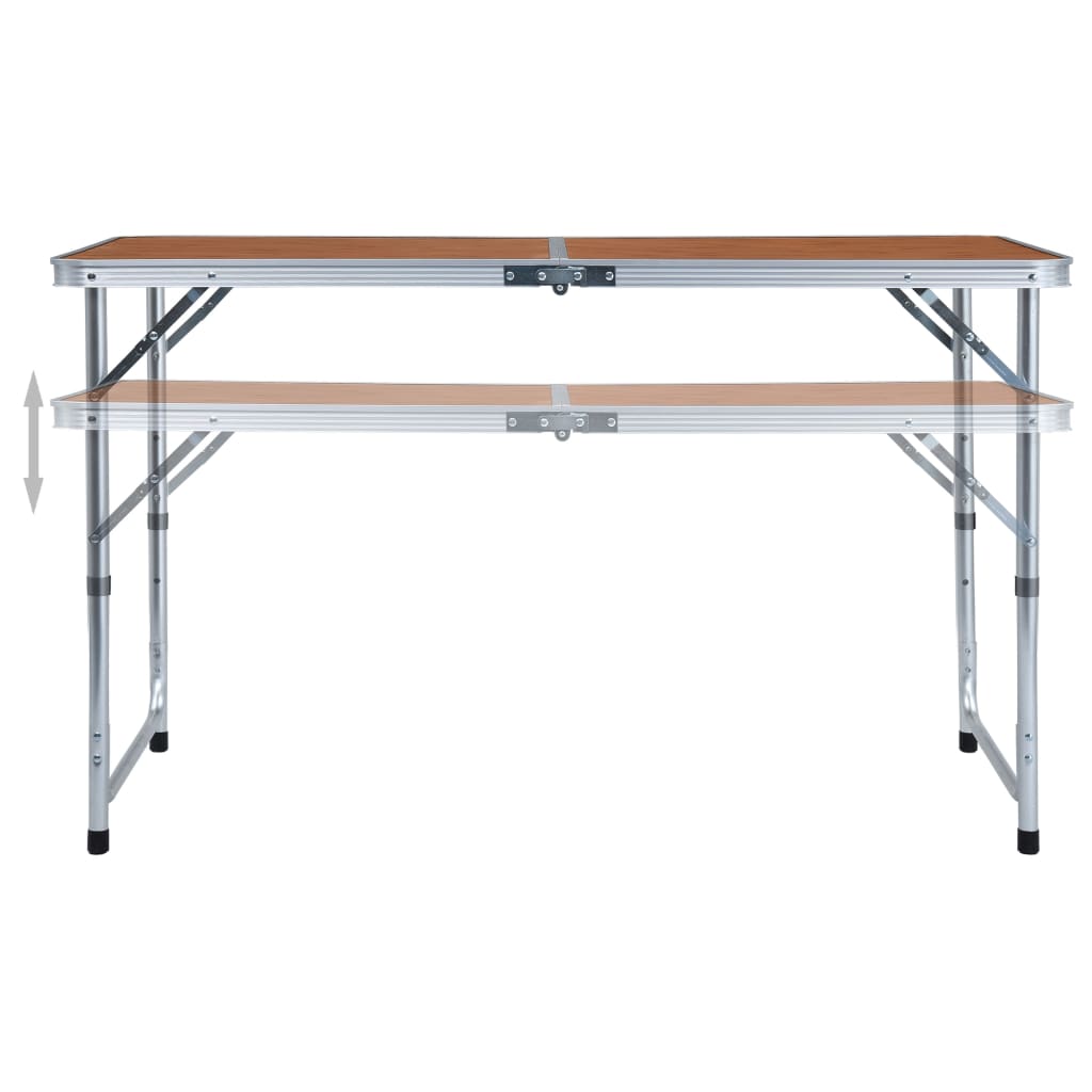 Sklopivi stol za kampiranje aluminijski 120 x 60 cm