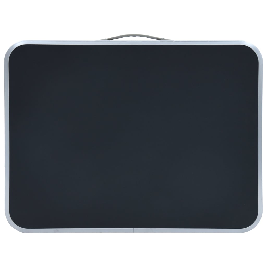 Sklopivi stol za kampiranje sivi aluminijski 60 x 45 cm