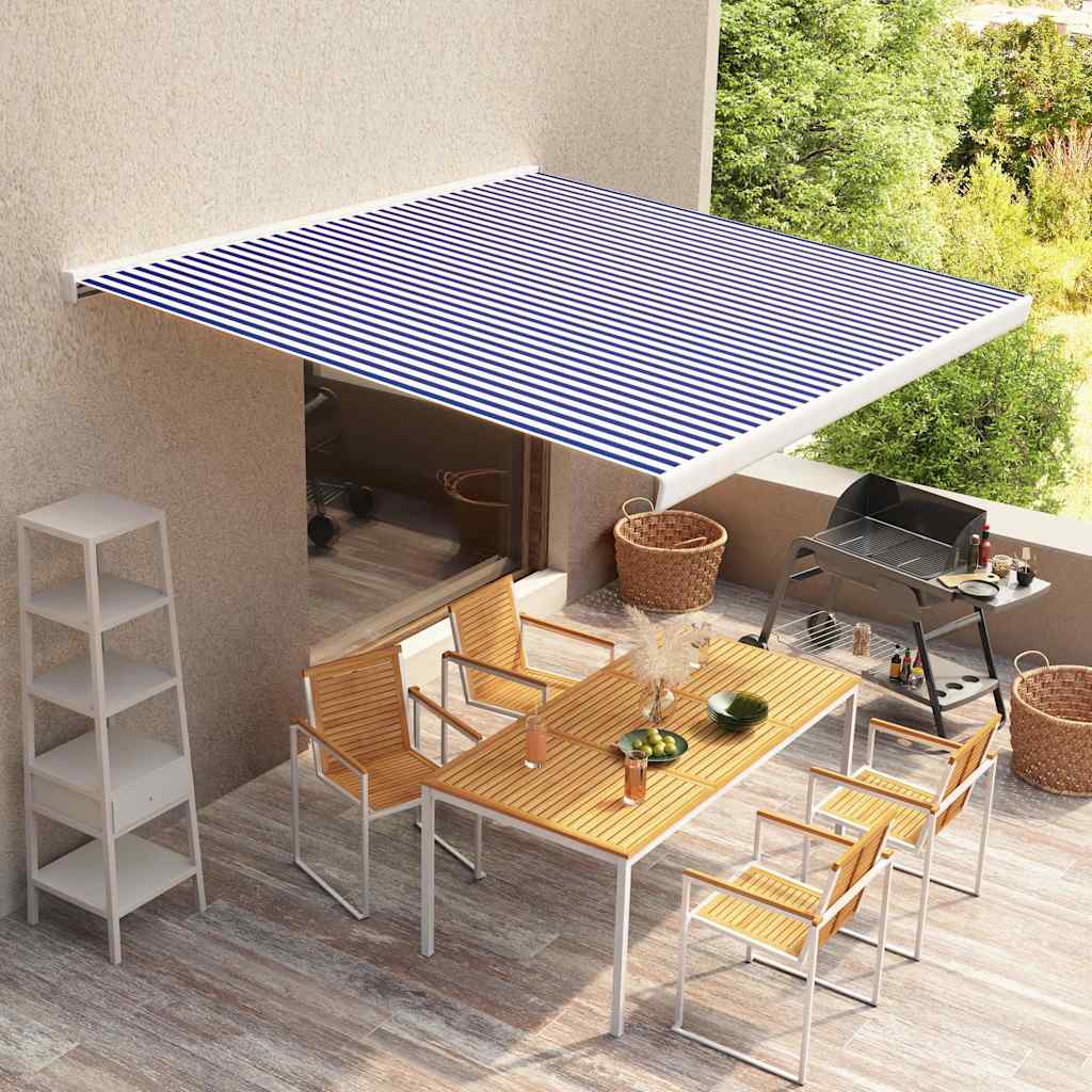 Tenda Gornji suncobran platno i bijelo 400x300 cm
