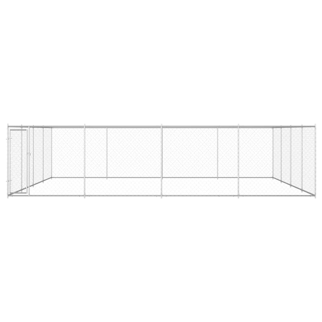Vanjski kavez za pse od pocinčanog čelika 760 x 760 x 185 cm