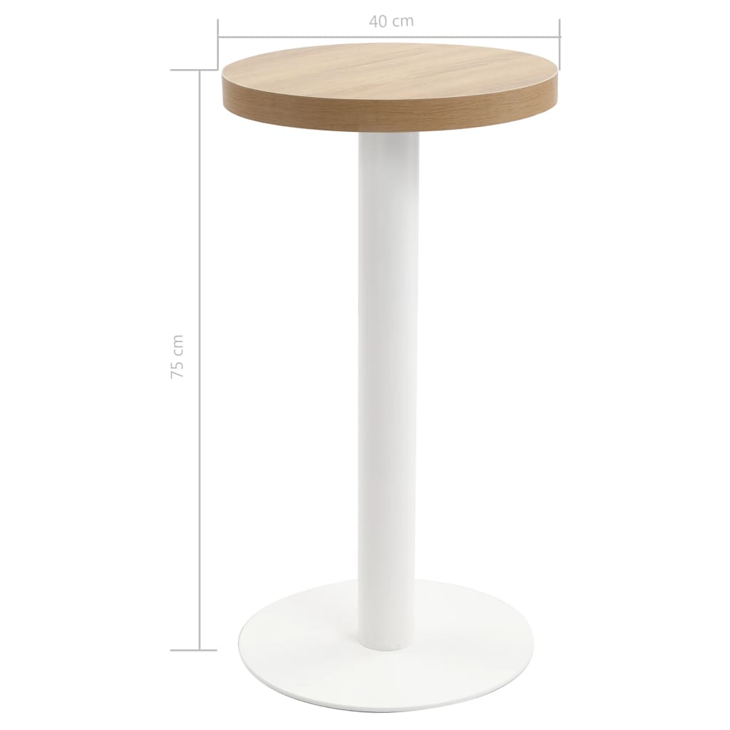 Bistro stol svjetlosmeđi 40 cm MDF