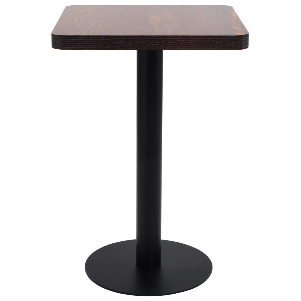 Bistro stol tamnosmeđi 50 x 50 cm MDF