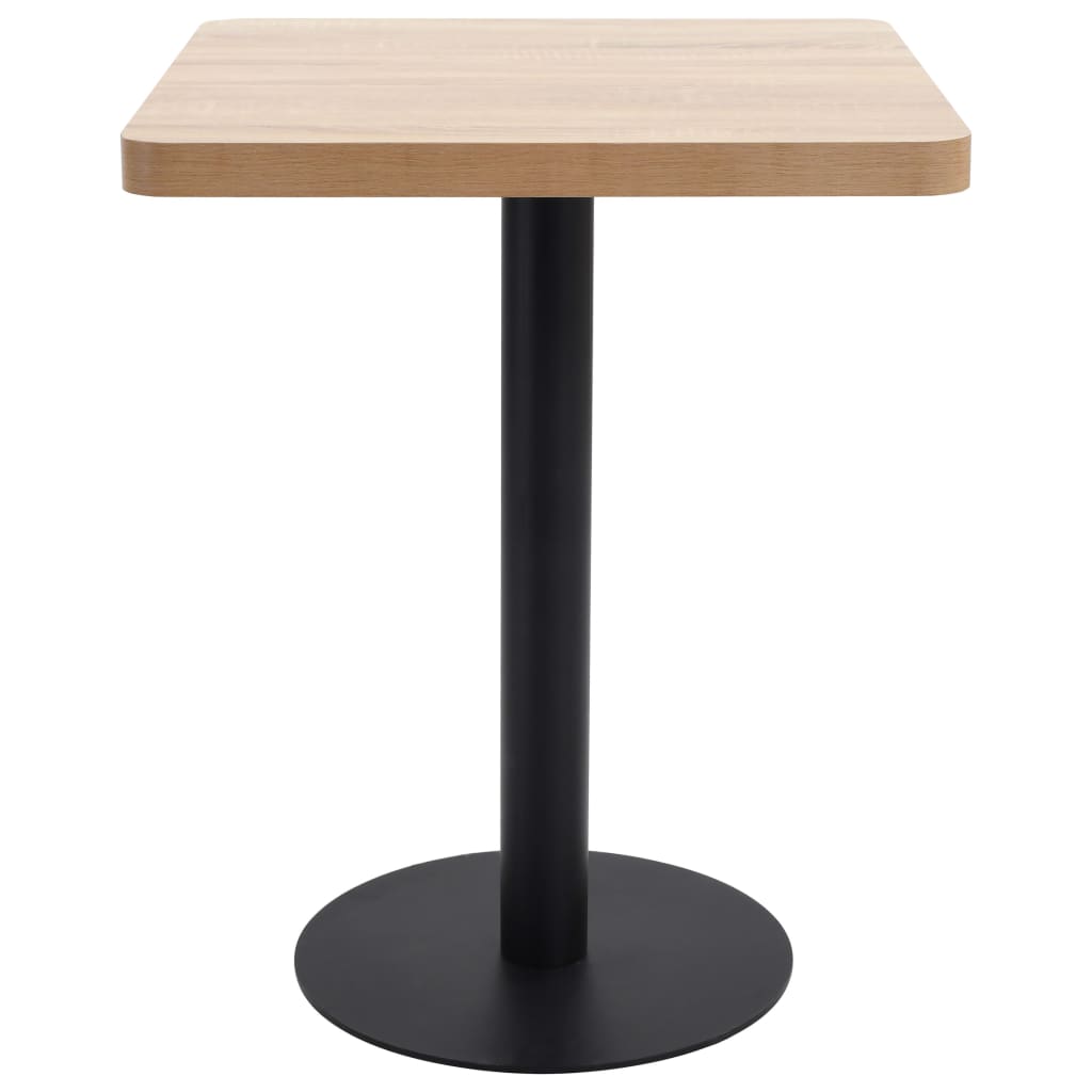 Bistro stol svjetlosmeđi 60 x 60 cm MDF