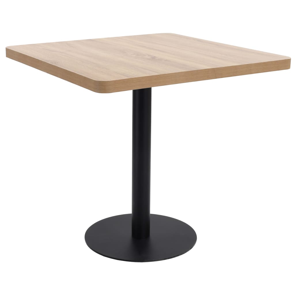 Bistro stol svjetlosmeđi 80 x 80 cm MDF
