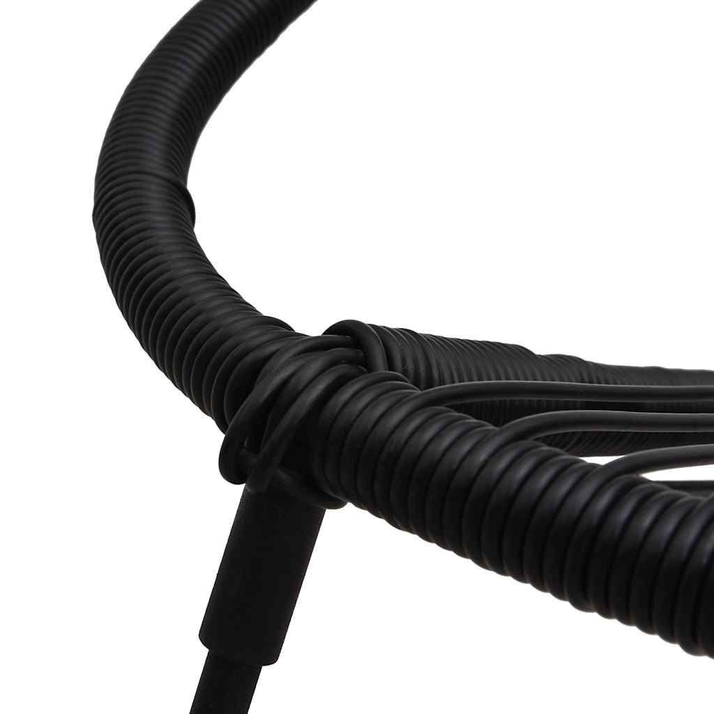 Vrtne stolice 2 kom PVC ratan crne