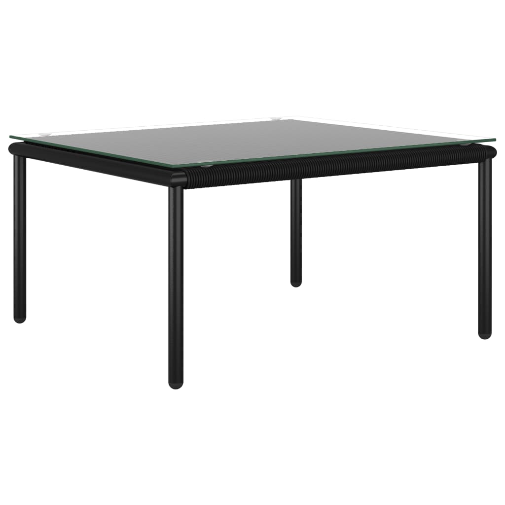 6-dijelna vrtna garnitura s jastucima crna PVC
