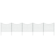 Set vrtnih ograda s donjim lukom 77,5 x 64 cm zeleni