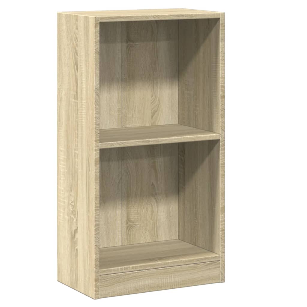 Polica za knjige boja hrasta 40x24x75 cm konstruirano drvo