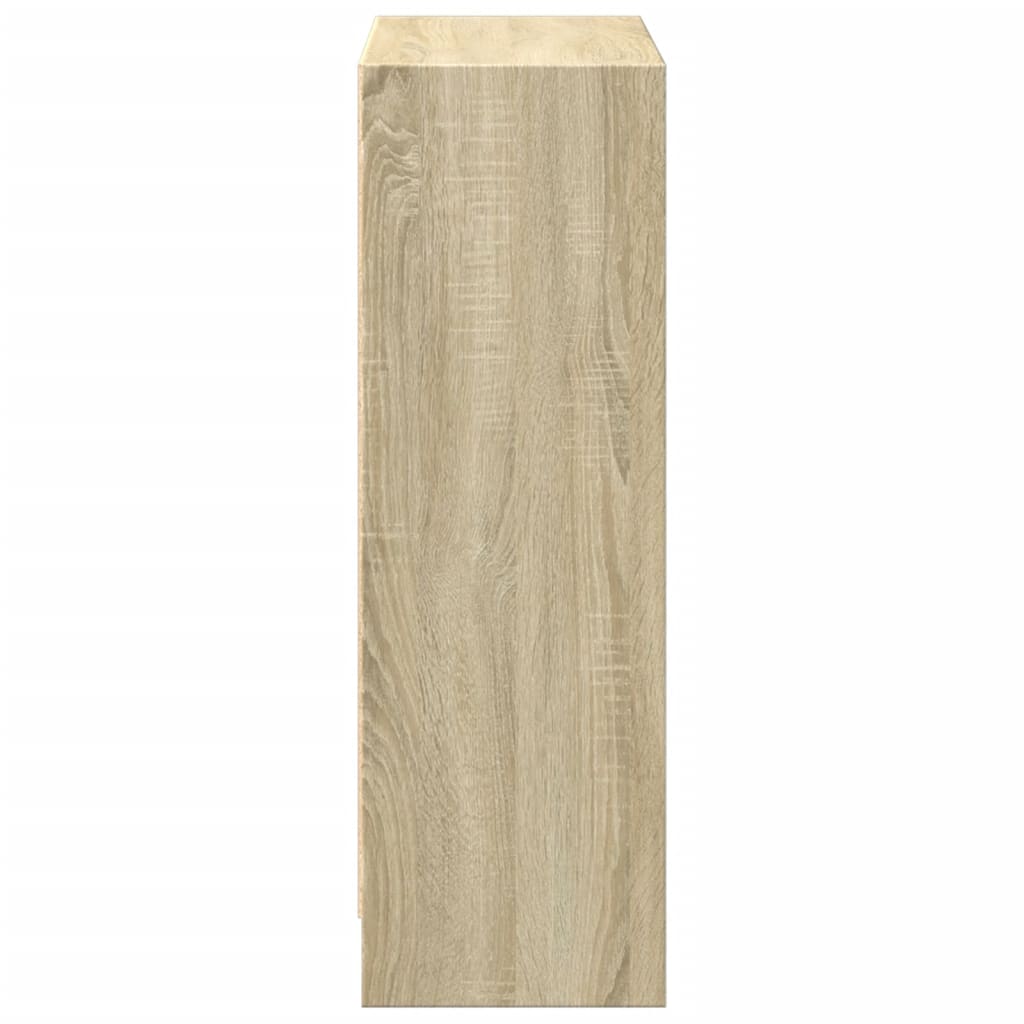 Polica za knjige boja hrasta 40x24x75 cm konstruirano drvo