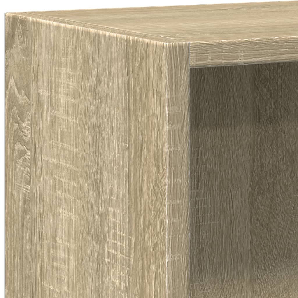 Polica za knjige boja hrasta 40x24x75 cm konstruirano drvo