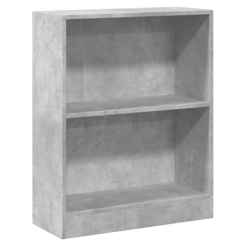 Polica za knjige boja betona 60x24x76 cm konstruirano drvo