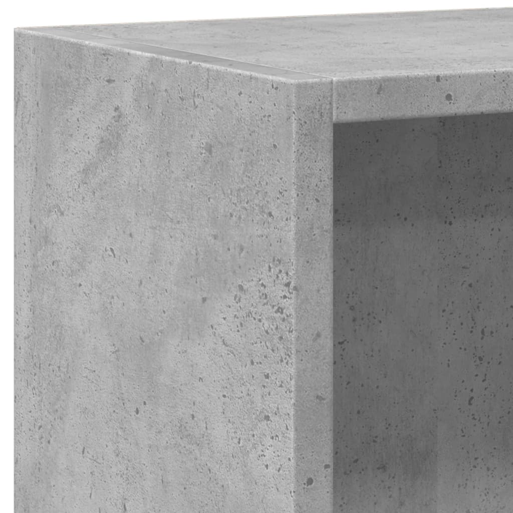 Polica za knjige boja betona 60x24x76 cm konstruirano drvo