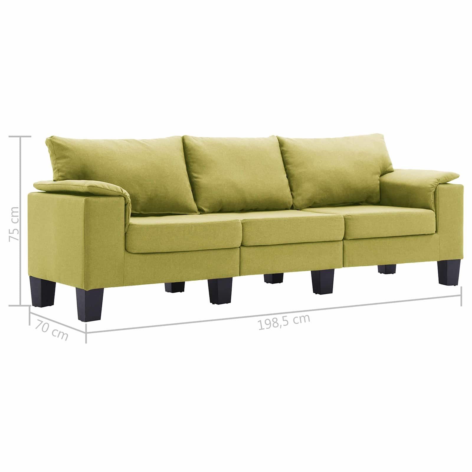 Sofa Zelena tkanina