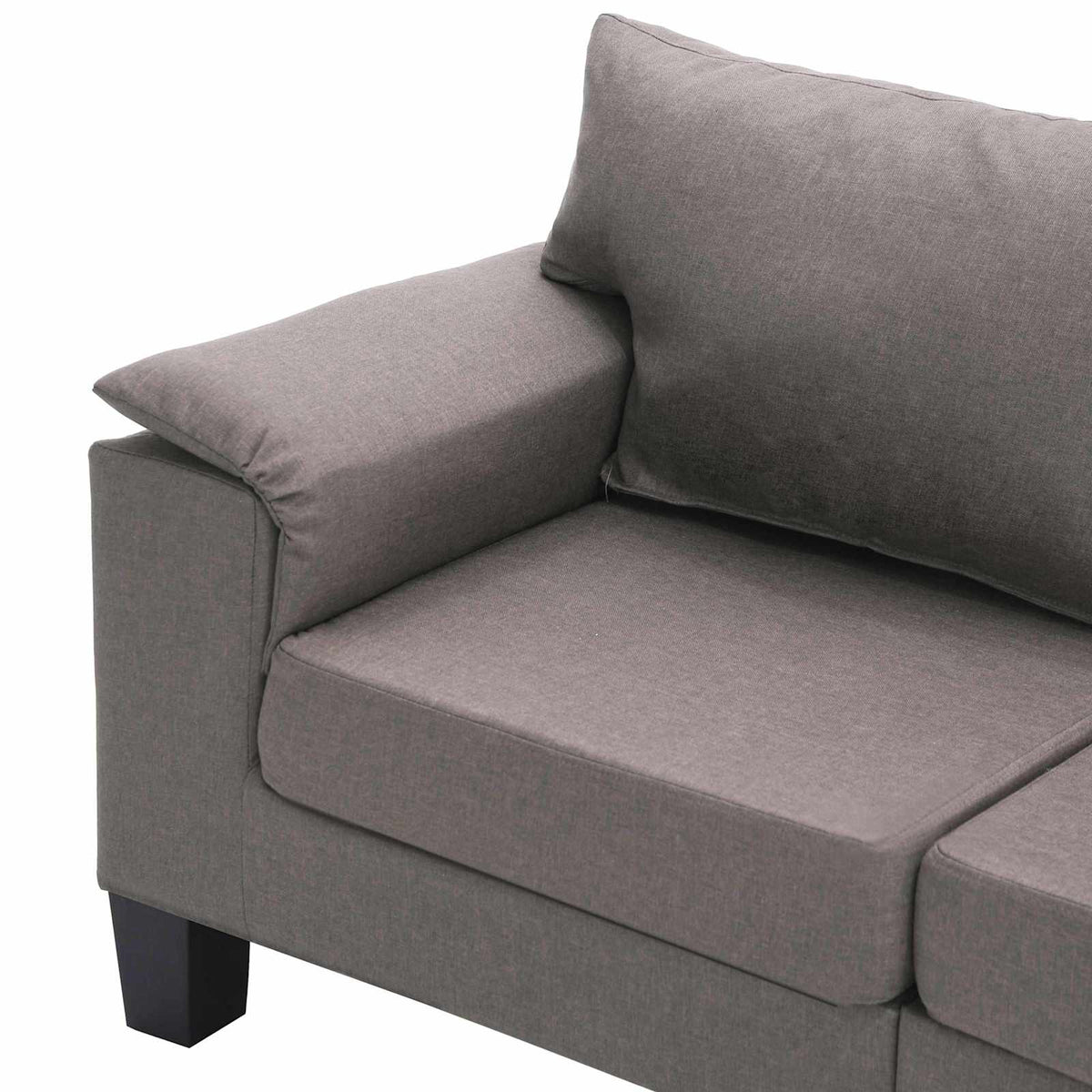 Sofa Sivo-smeđa 4 sjedala tkanina