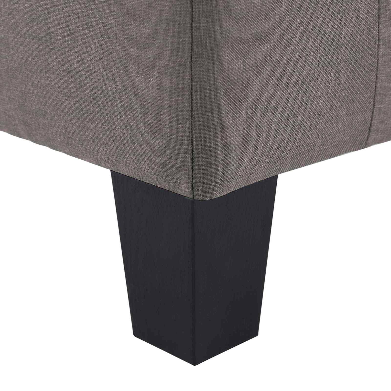Sofa Sivo-smeđa 4 sjedala tkanina