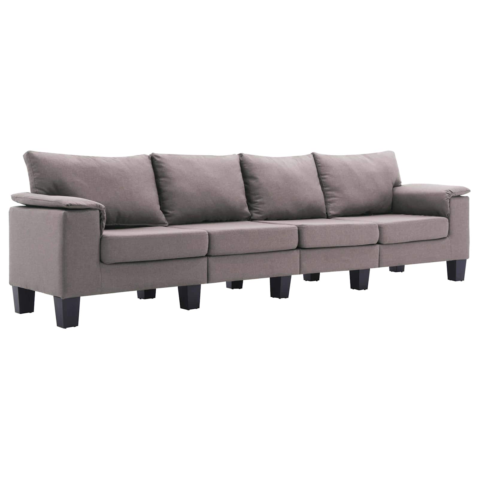 Sofa Sivo-smeđa 4 sjedala tkanina