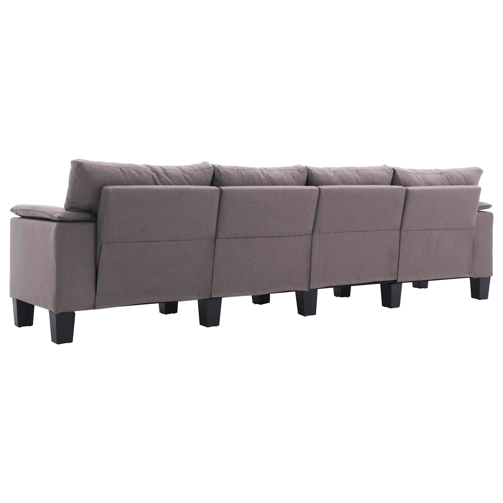 Sofa Sivo-smeđa 4 sjedala tkanina