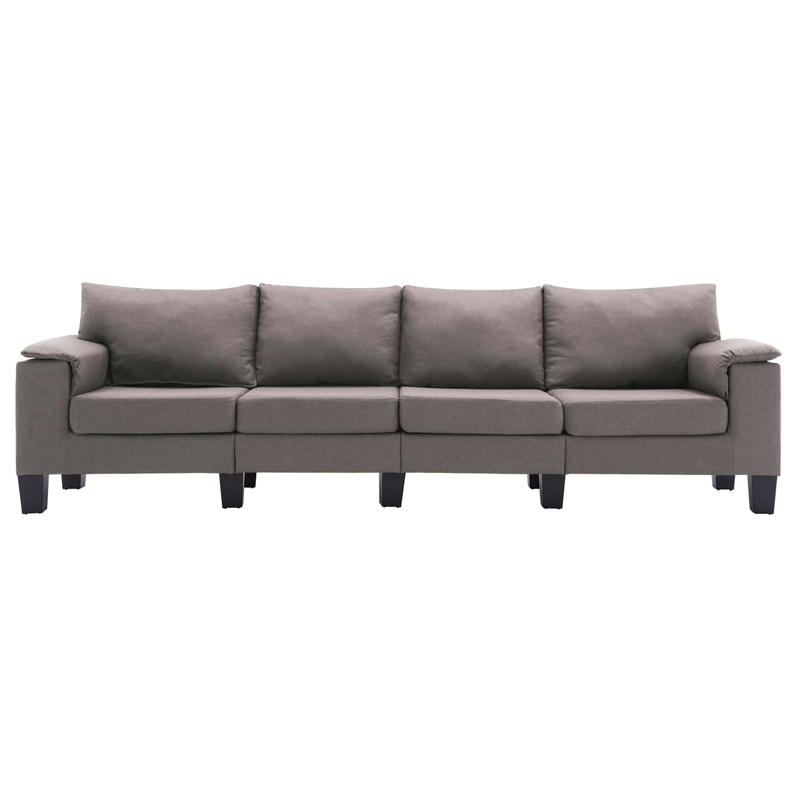 Sofa Sivo-smeđa 4 sjedala tkanina