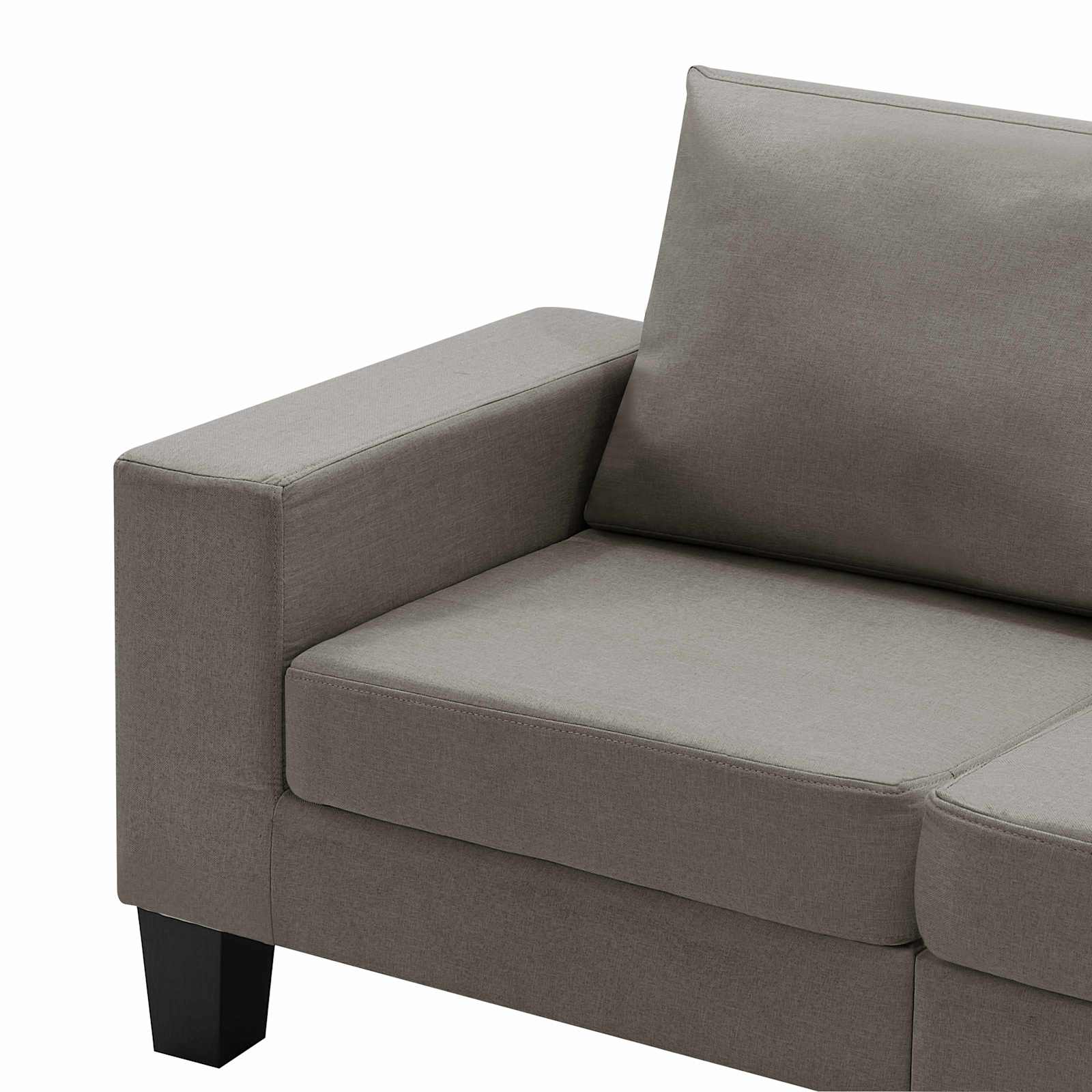 Sofa Sivo-smeđa Dvosjedi tkanina