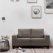 Sofa Sivo-smeđa Dvosjedi tkanina