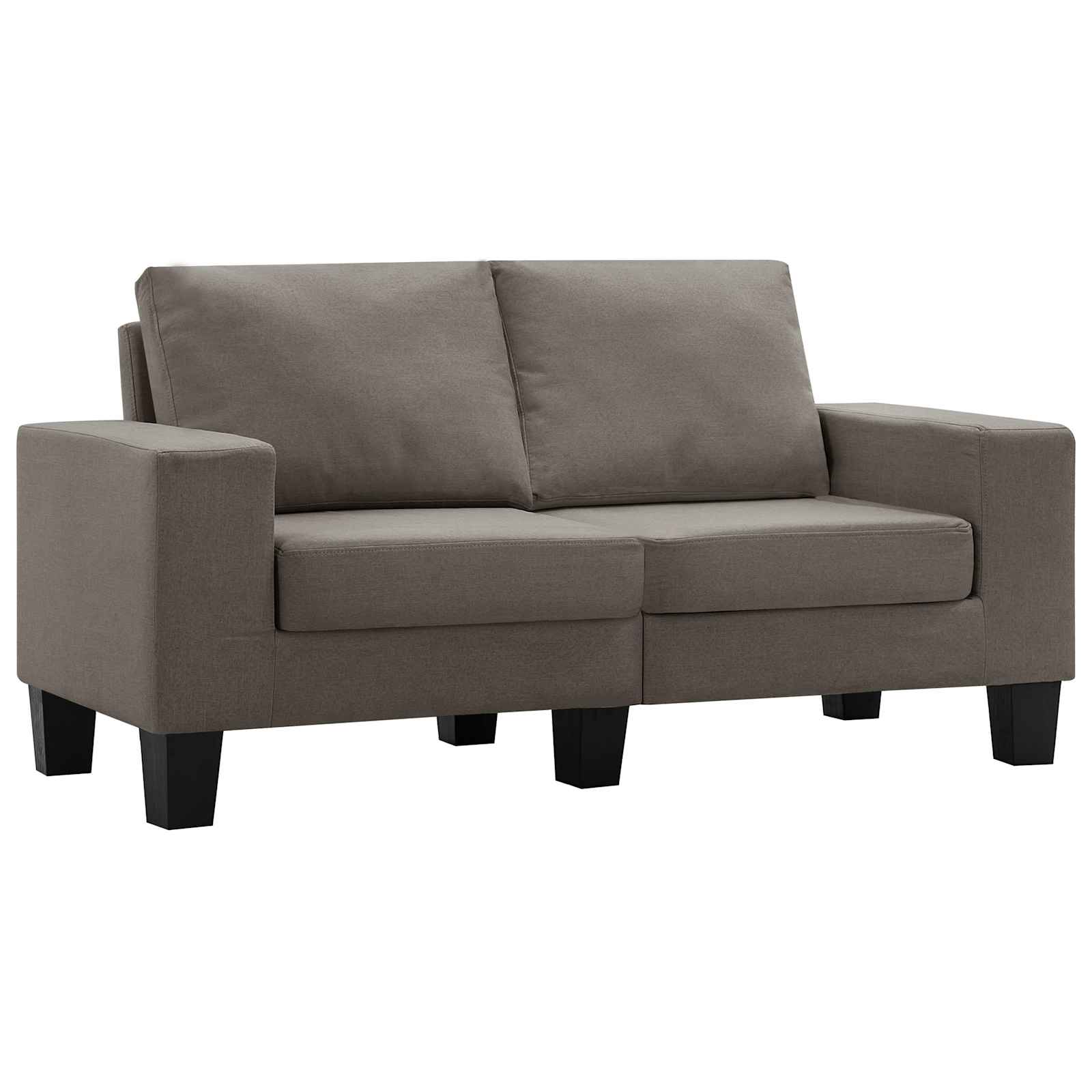 Sofa Sivo-smeđa Dvosjedi tkanina