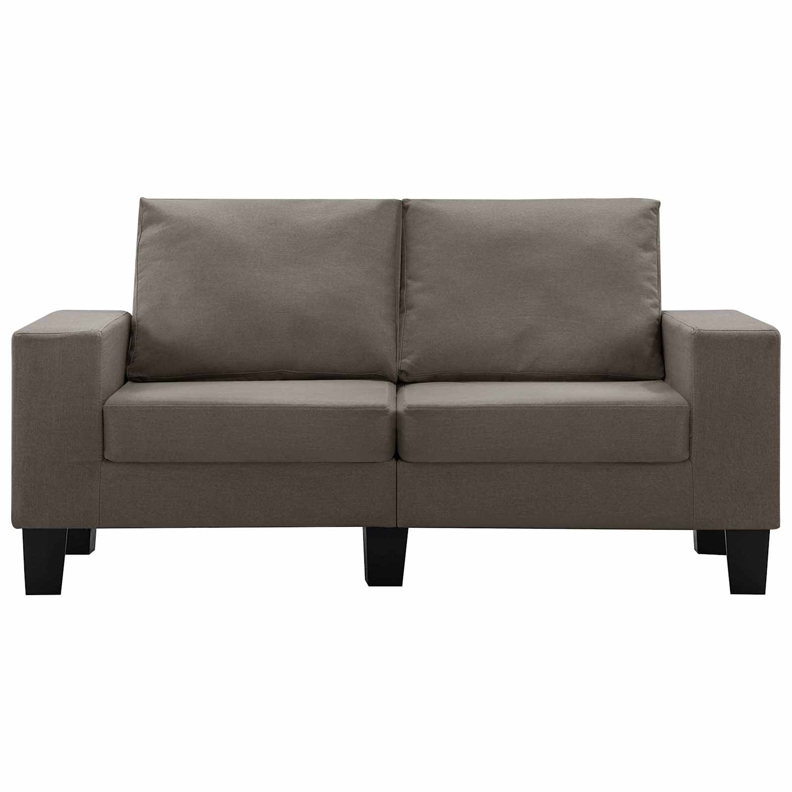 Sofa Sivo-smeđa Dvosjedi tkanina
