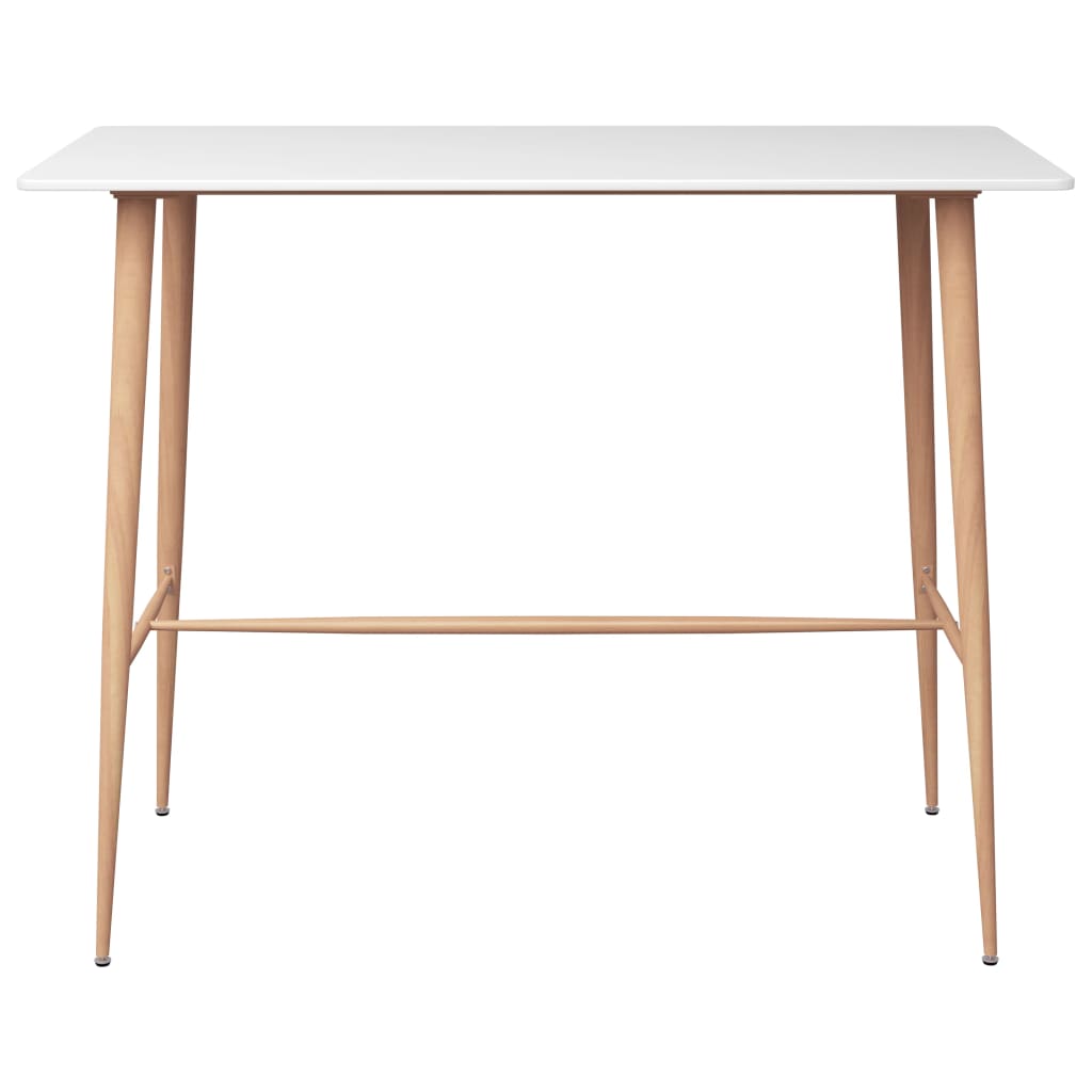 Barski stol bijeli 120 x 60 x 105 cm