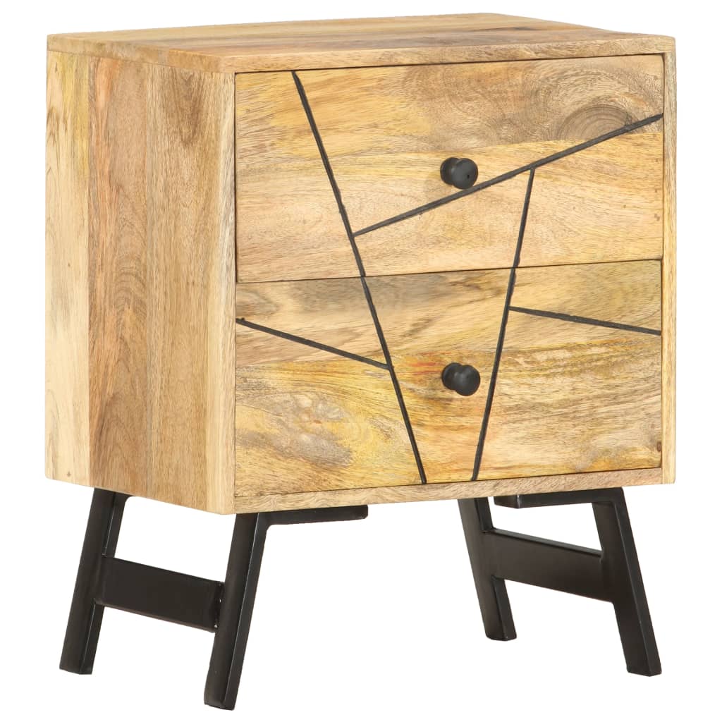 Noćni ormarić 40 x 30 x 50 cm od masivnog drva manga