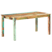 Blagovaonski stol od masivnog obnovljenog drva 160 x 80 x 76 cm