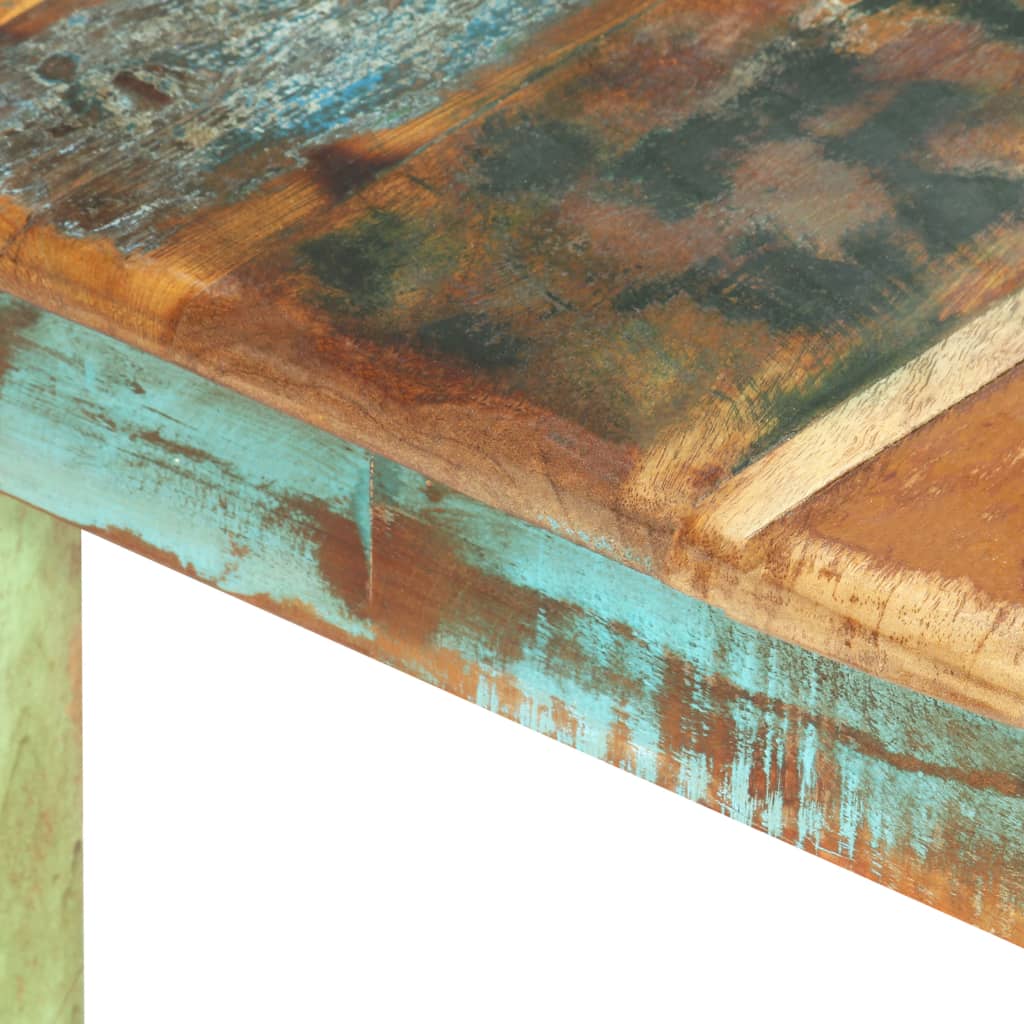 Blagovaonski stol od masivnog obnovljenog drva 160 x 80 x 76 cm