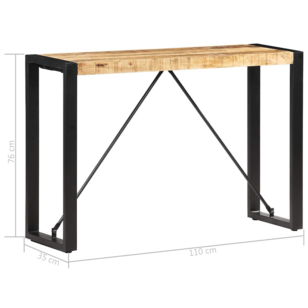 Konzolni stol 110 x 35 x 76 cm od masivnog drva manga