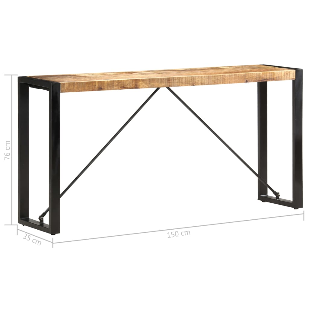 Konzolni stol 150 x 35 x 76 cm od masivnog drva manga