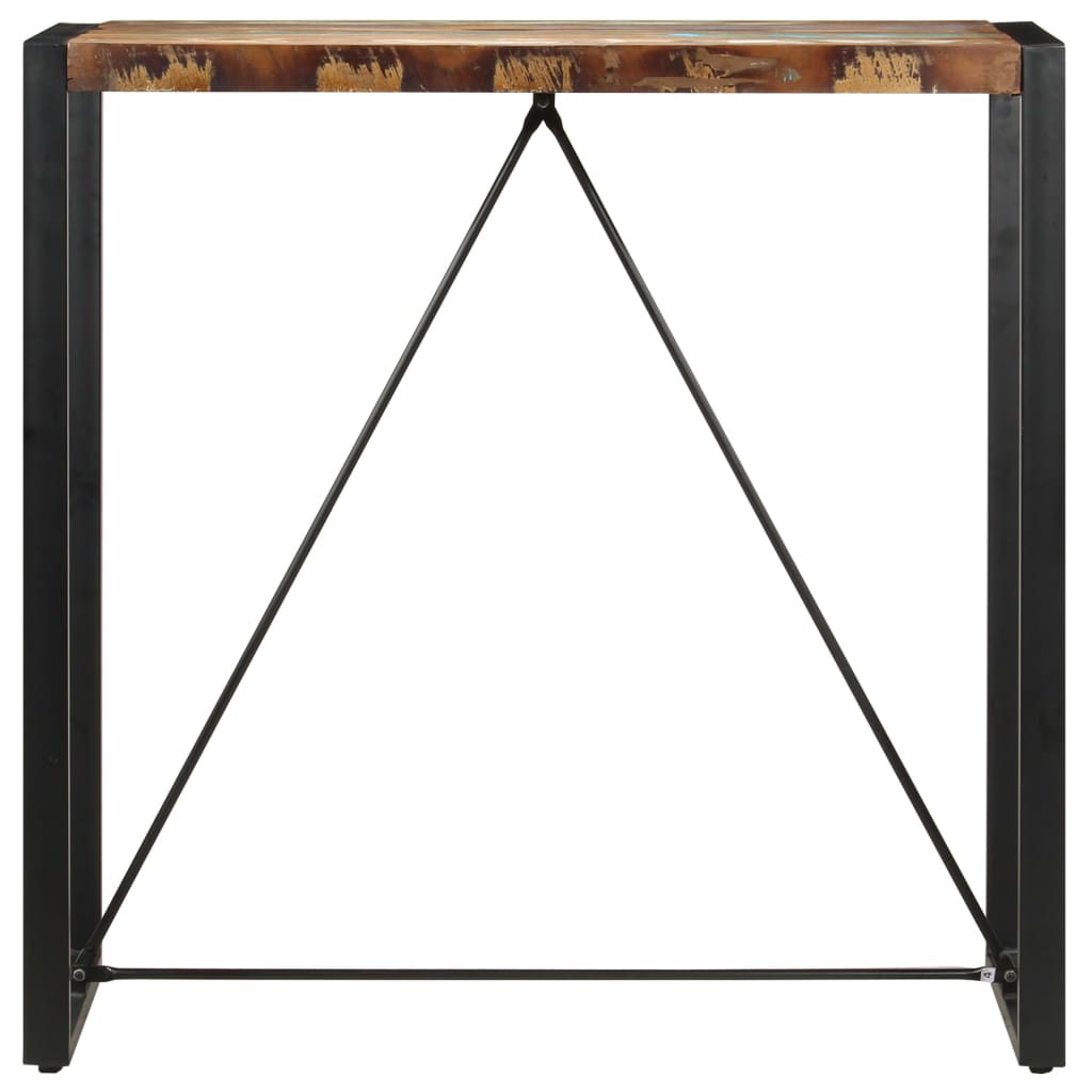 Barski stol od masivnog obnovljenog drva 110 x 60 x 110 cm