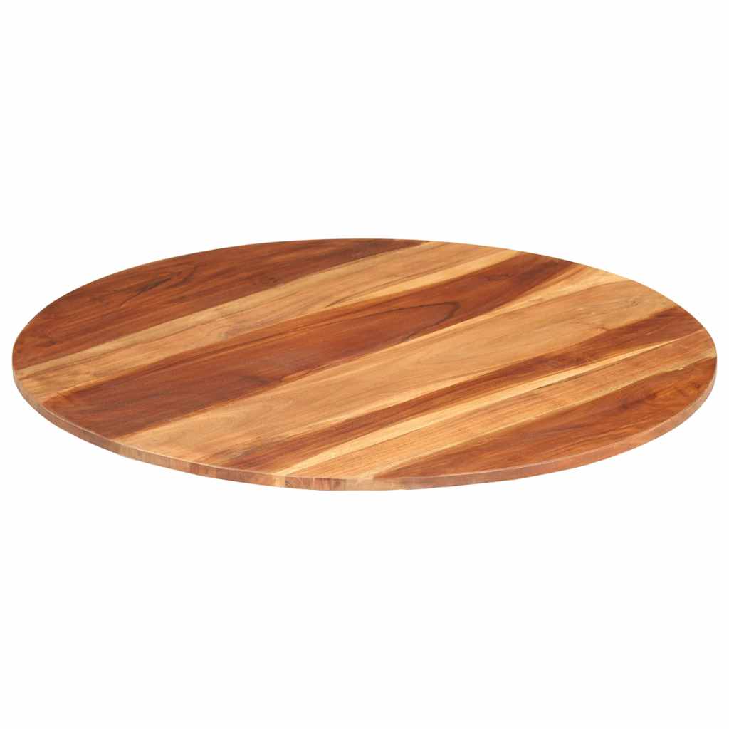Stolna ploča od masivnog drva bagrema okrugla 15 - 16 mm 80 cm