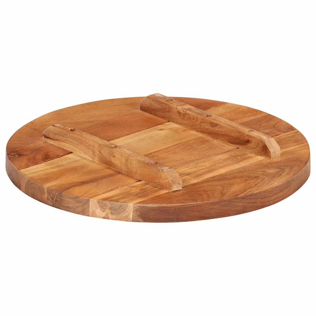 Stolna ploča od masivnog drva bagrema okrugla 25 - 27 mm 40 cm