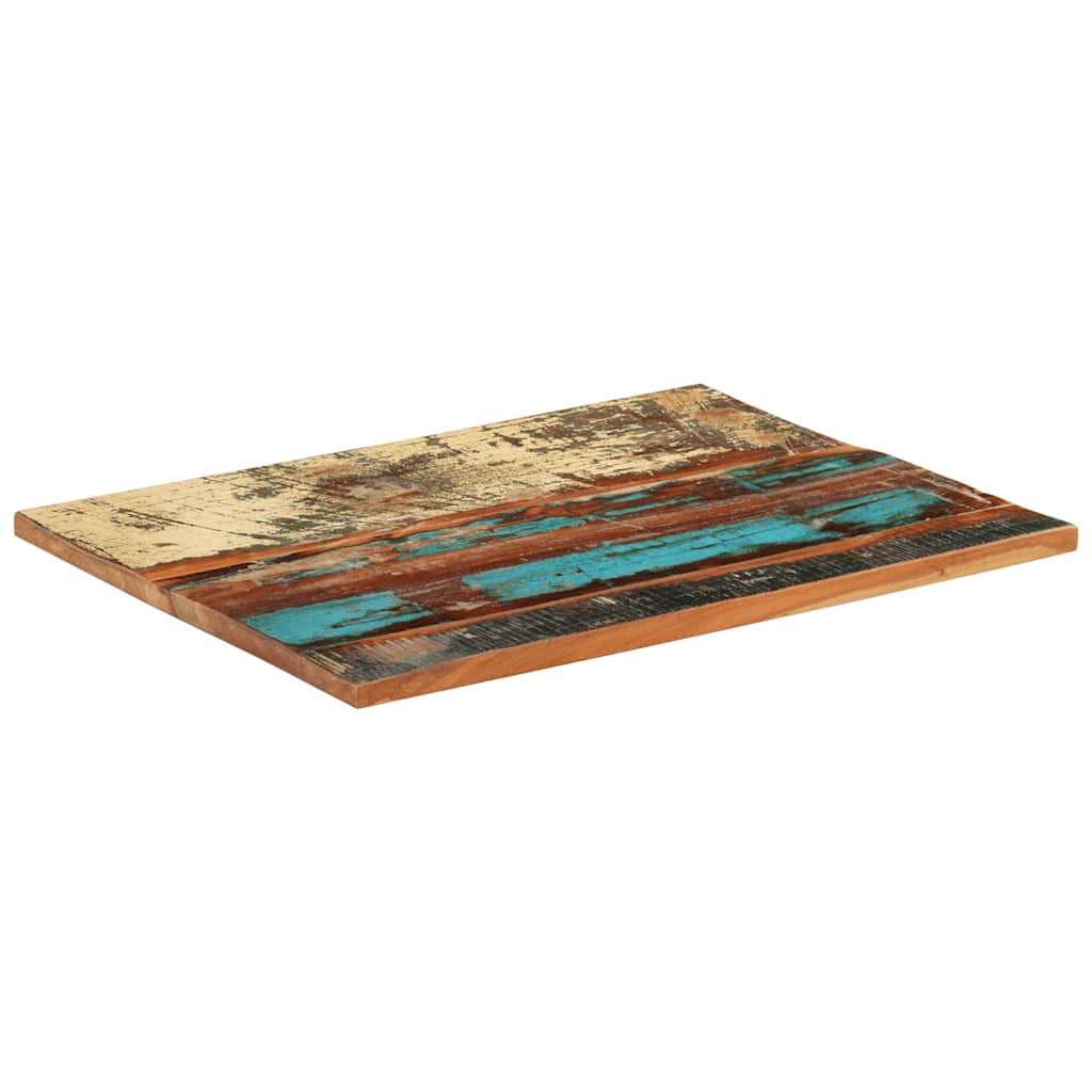 Pravokutna stolna ploča 60 x 80 cm 25 - 27 mm obnovljeno drvo