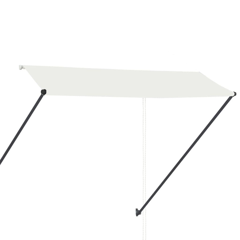 Tenda na uvlačenje s LED svjetlima 300 x 150 cm krem