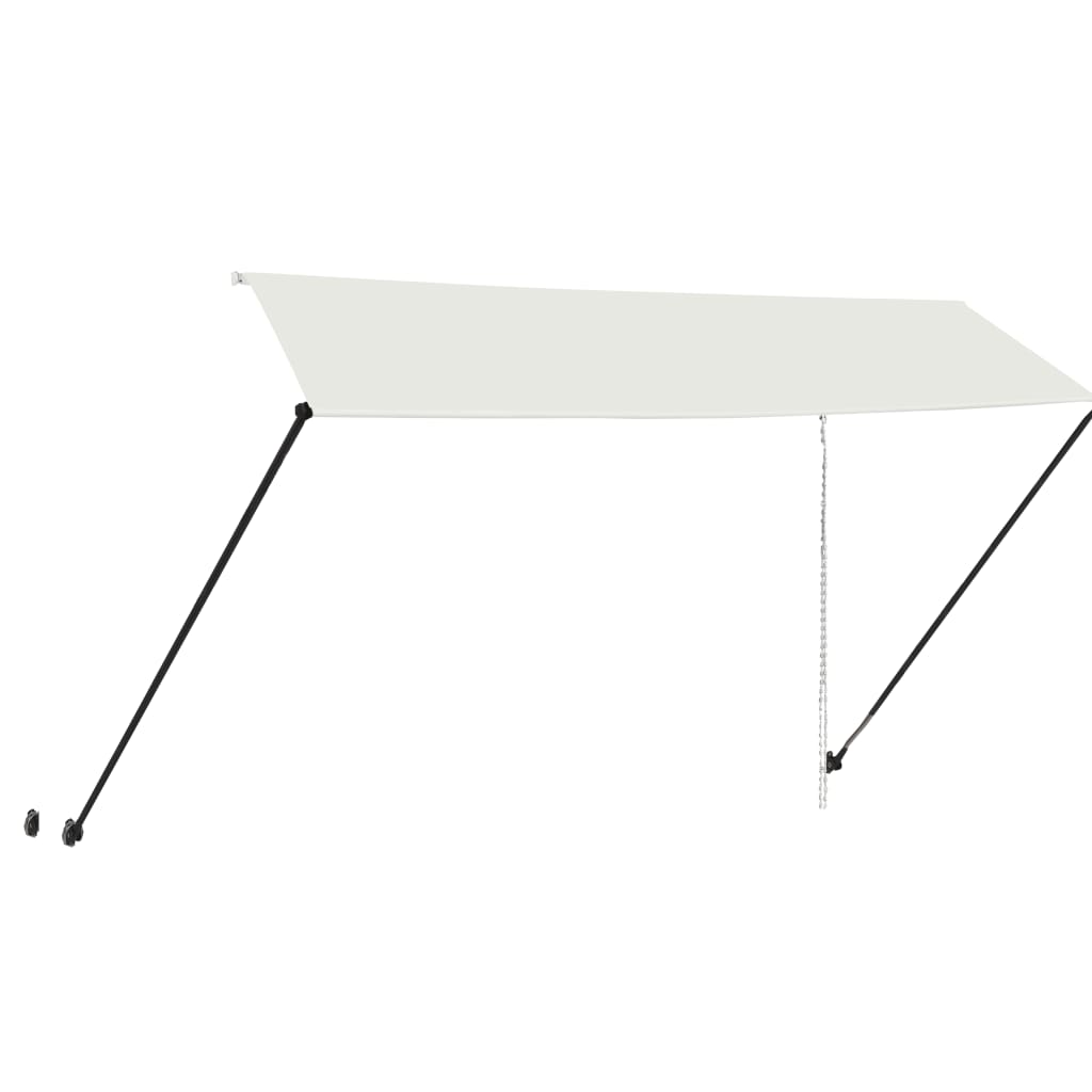 Tenda na uvlačenje s LED svjetlima 350 x 150 cm krem