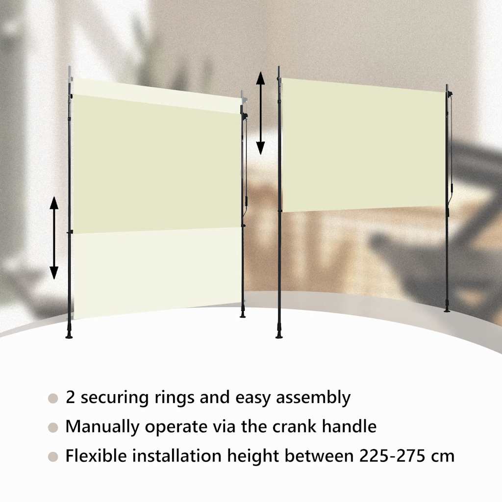 Vanjska roleta 200 x 270 cm krem