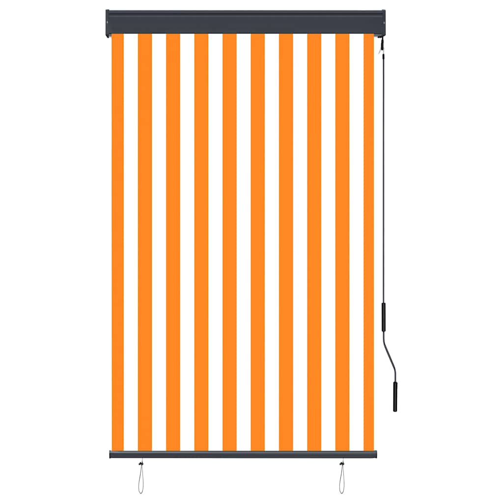 Vanjska roleta 100 x 250 cm bijelo-narančasta